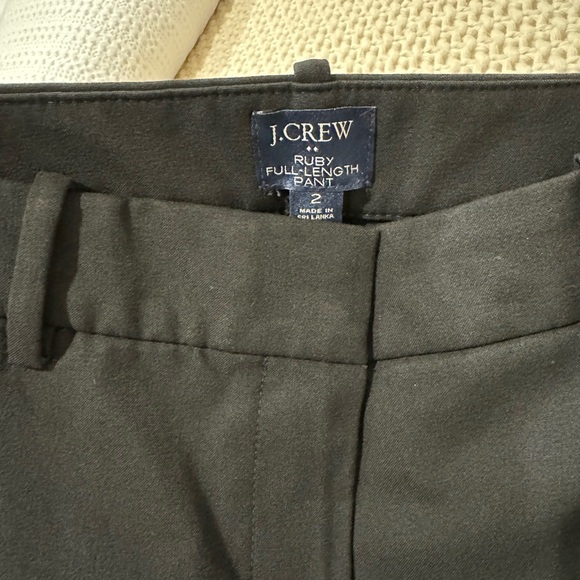J. Crew Black Work Pants - full length Ruby size 2 - Picture 6 of 7